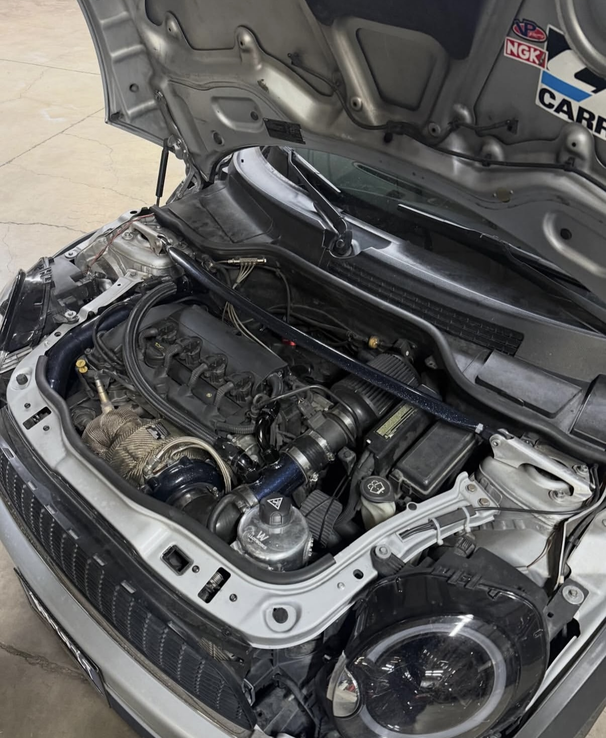 Modified Mini engine bay