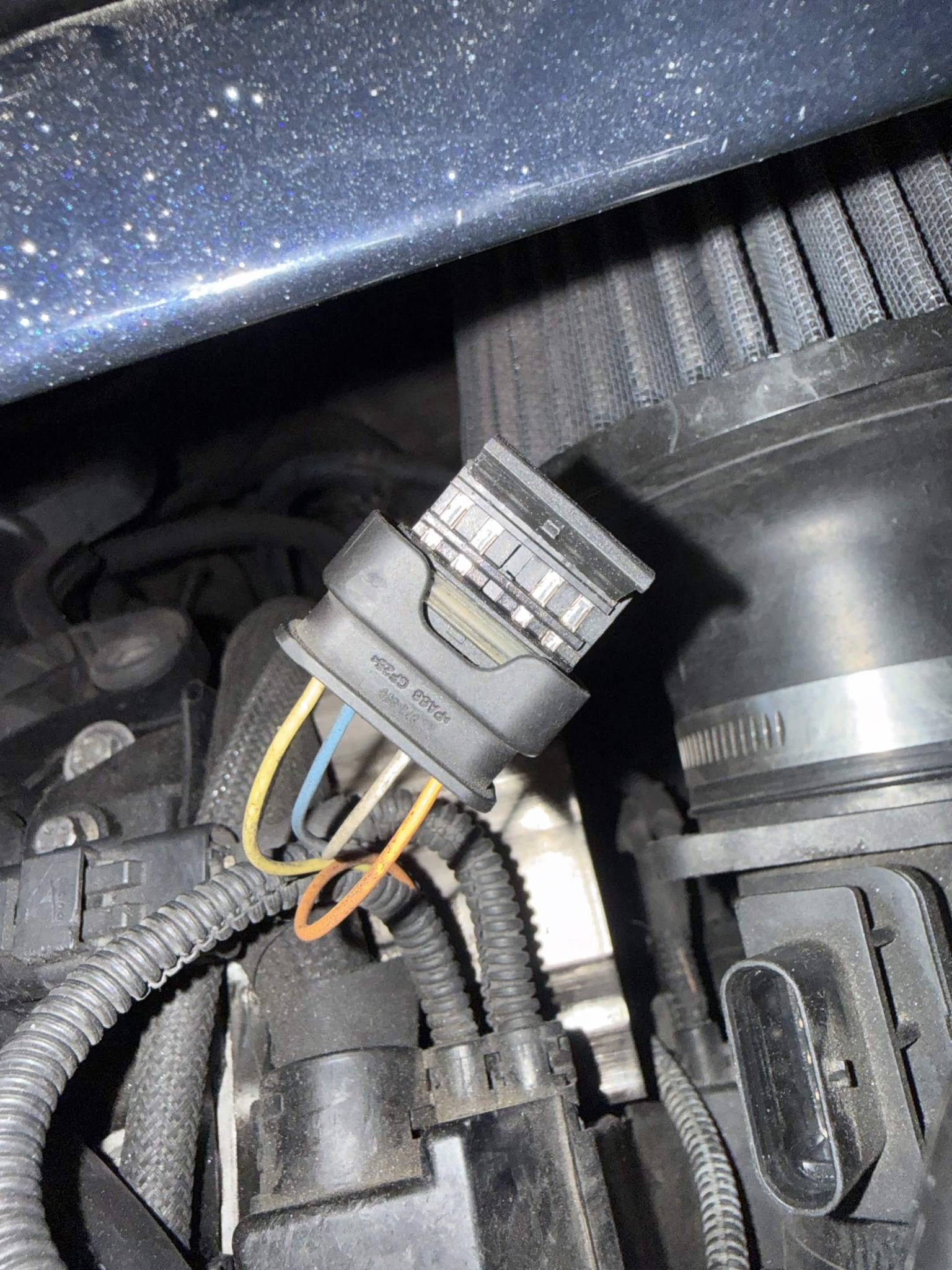 Electrical connector after repair